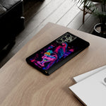 Neon Parrot Cocktails phone case | Tough Cases