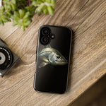 Snook Fishing Phone Case, Saltwater Portrait Black Cover, Gift