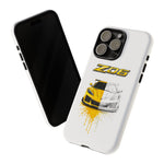 Z06 Corvette Phone Case, Yellow Sketch Reveal Chrome Cover