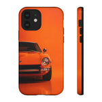 Orange 240Z Phone Case, Classic 70s JDM Sports Car Cover