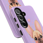 French Bulldog Bat Ears Kawaii Pet Dog Art Tough Phone Case