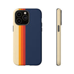 Retro Rainbow Stripe Phone Case | Tough Phone Case