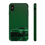 Racing Green Camaro Phone Case, Sports Muscle Car Tough Cover