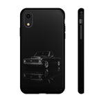 Black Classic C10 Truck Phone Case | Vintage Pickup Reflection, Minimal Auto Design