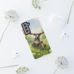 Playful Dog in Meadow Great Dane phone case | Puppy Art Tough Cover