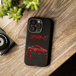 Red ZR1 C8 Phone Case for Chevy Fans, Tough Cover