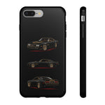 Trans Am Phone Case Black Gold, Three-View Vector Tough Cover