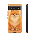 Pomeranian Tiny Fox Fluffy Art Tough Phone Case