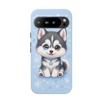 Siberian Husky Kawaii Ice Chibi Pet Dog Art Tough Phone Case