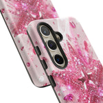 Pink Glitter Star Tough Case | Sparkle Phone Case