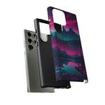 2 Rounds Canada Retina Artwork Vaporwave Phone Case – Landscape Aesthetic