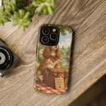 Cocker Spaniel Picnic Scene phone case | vintage dog art