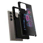 Neon Anatomical Skeleton Phone Case | Internal Displacement Art