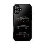 Black GNX Phone Case, Three-View Muscle Car Vector Tough Cover