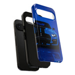 Blue Mustang Art Phone Case, GT500 American Muscle Car Tough Cover for Men