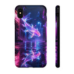 Neon Koi Reflection Vaporwave phone case | Tough Cover