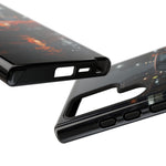 Orange Datsun 240Z on Rainy City Street phone case | Tough Cases