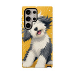 Sheepdog Hair Flip Phone Case Funny Dog Lover Gift