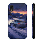 R34 GTR Skyline Snow Country Drift JDM Tough Phone Case