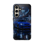 Skyline GT-R R34 Bayside Blue Tokyo Night Art Tough Phone Case