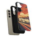 Retro Sunset Countach phone case | Sports car tough cover