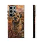 Border Terrier Earthy Watercolor Art Tough Phone Case