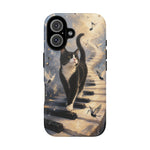 Piano Cat walking on keys Tough Case | Phone cover, musical cat art