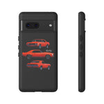 1969 Camaro SS Orange Triple View Muscle Car Tough Phone Case