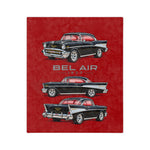 1957 Chevy Bel Air Hardtop Classic Car Blanket | Velveteen Microfiber