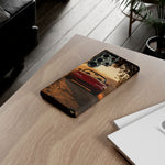 Miata Phone Case, Red JDM Roadster Golden Hour Trail Cover, Gift