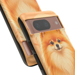 Pomeranian Tiny Fox Fluffy Art Tough Phone Case