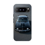 1969 Camaro SS Black Overhead Tough Phone Case Cover Gift Art