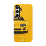 Yellow Supra Phone Case, MK4 90s JDM Legend Tough Protective Cover for Men