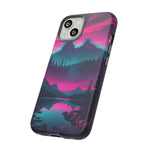 2 Rounds Canada Retina Artwork Vaporwave Phone Case – Landscape Aesthetic