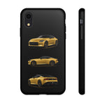 Gold Fairlady Z Classic Sports Car Tough Phone Case - 3 View