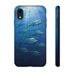 Amberjack School Phone Case, Open Water Sunlight Tough Cover