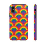 Rainbow Arch Stripe Retro Art Tough Phone Case