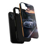 Skyline GT-R R34 White Nurburgring Speed Art Tough Phone Case