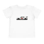 Toddler GT-R R35 T-Shirt | White JDM R35 with Japanese Flag Graphic Tee