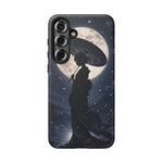 Geisha Parasol Moonlight Art Tough Phone Case