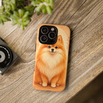 Pomeranian Tiny Fox Fluffy Art Tough Phone Case