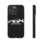 R34 Skyline Japanese Flag Race Car Phone Case | JDM GT-R Tough Cover