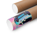 ZR1 C4 Corvette Poster Retro 80s Vaporwave Style Wall Art