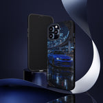 Skyline GT-R R34 Bayside Blue Tokyo Night Art Tough Phone Case