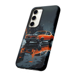 1966 GTO Orange Rainy City Tough Phone Case Cover Gift Art