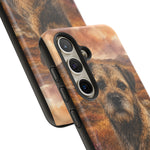 Border Terrier Earthy Watercolor Art Tough Phone Case