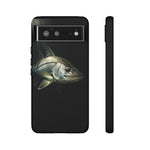 Snook Fishing Phone Case, Saltwater Portrait Black Cover, Gift