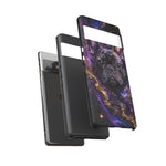 French Bulldog Galaxy Marble Art Tough Phone Case