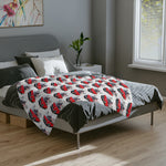 1955 Thunderbird Red Microfiber Throw Blanket Classic Car Gift