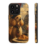 Poodle in Beret Phone Case | Vintage Paris Café Illustration